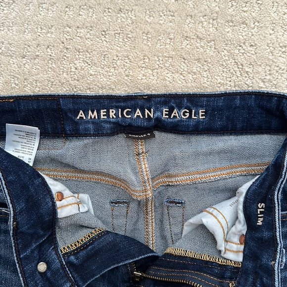 American Eagle Mens Airflex+ Jeans. -dark Size 26x30 Slim. - Picture 2 of 6